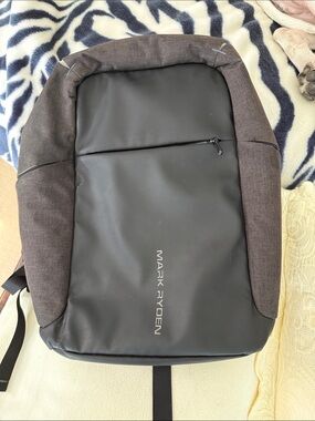 Black & Dark Gray Anti-Theft Backpack